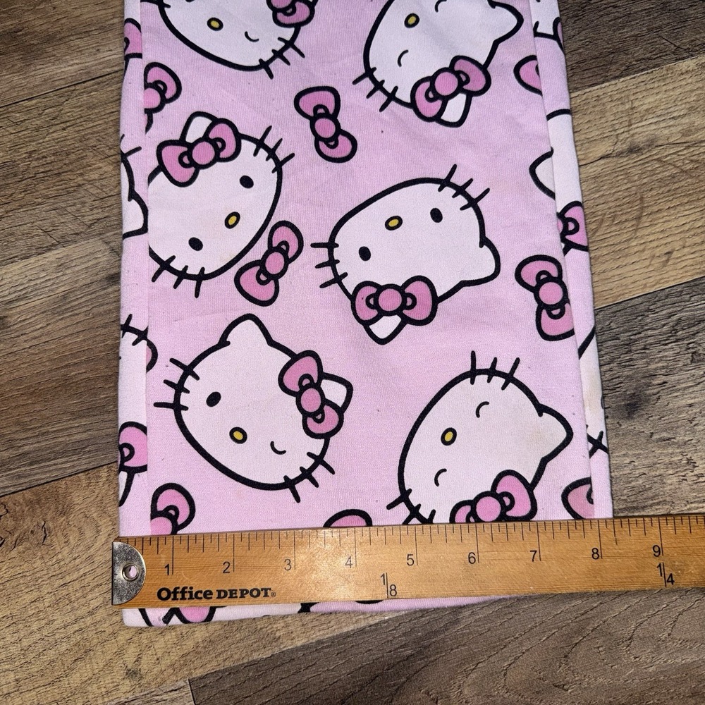 Hello Kitty Pajama Pants Sanrio Anime Elastic Waist And Hem Trousers Sz XXS (00) - Picture 5 of 9